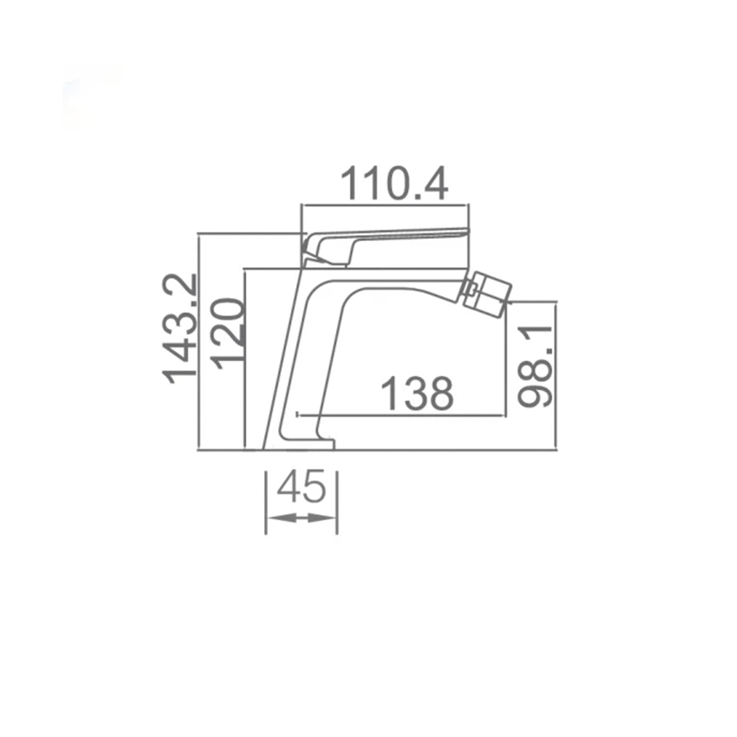 Miscelatore bidet Fiyi