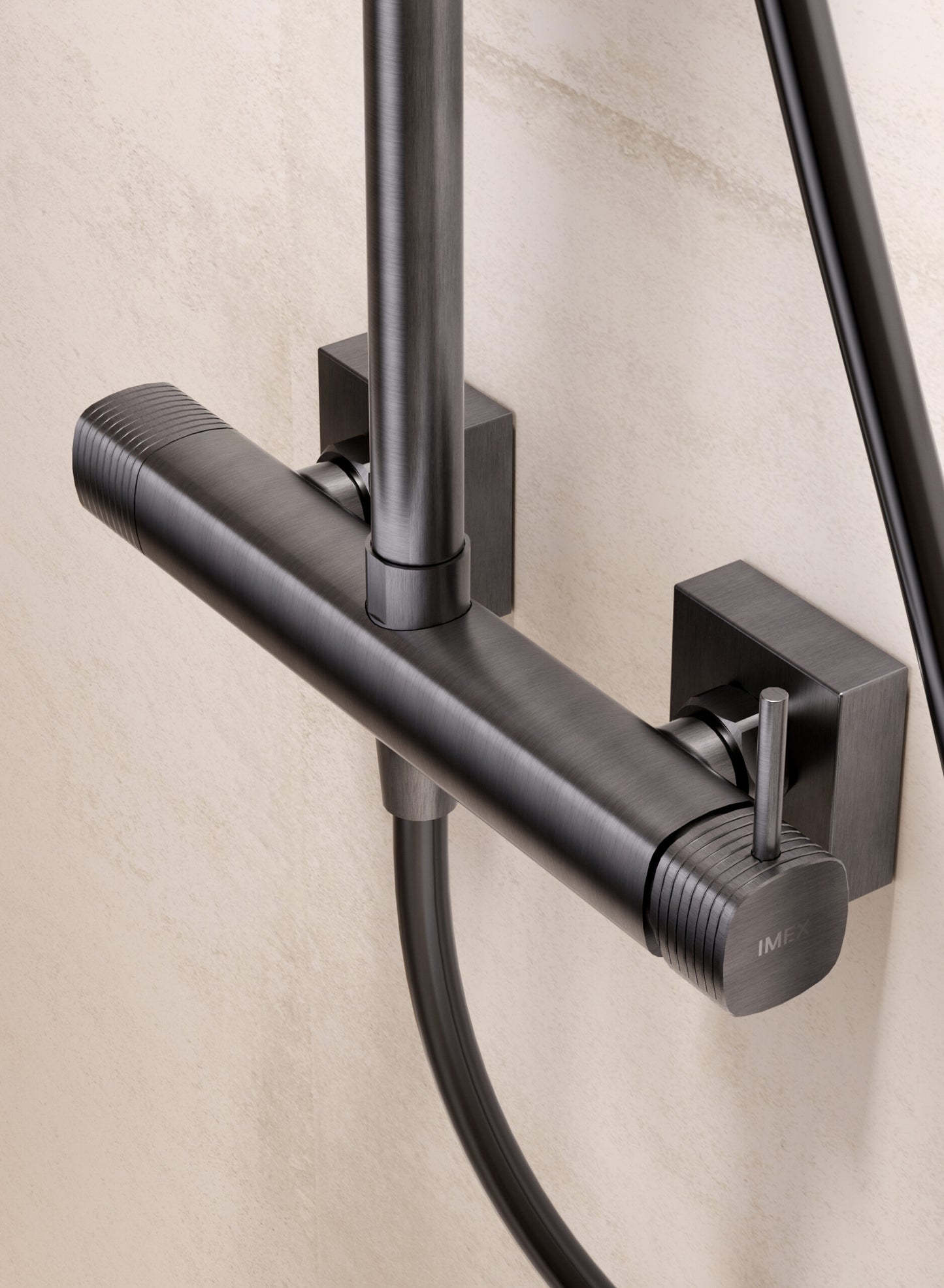 SET DOCCIA MONOCOMANDO FIRENZE NERO OPAC