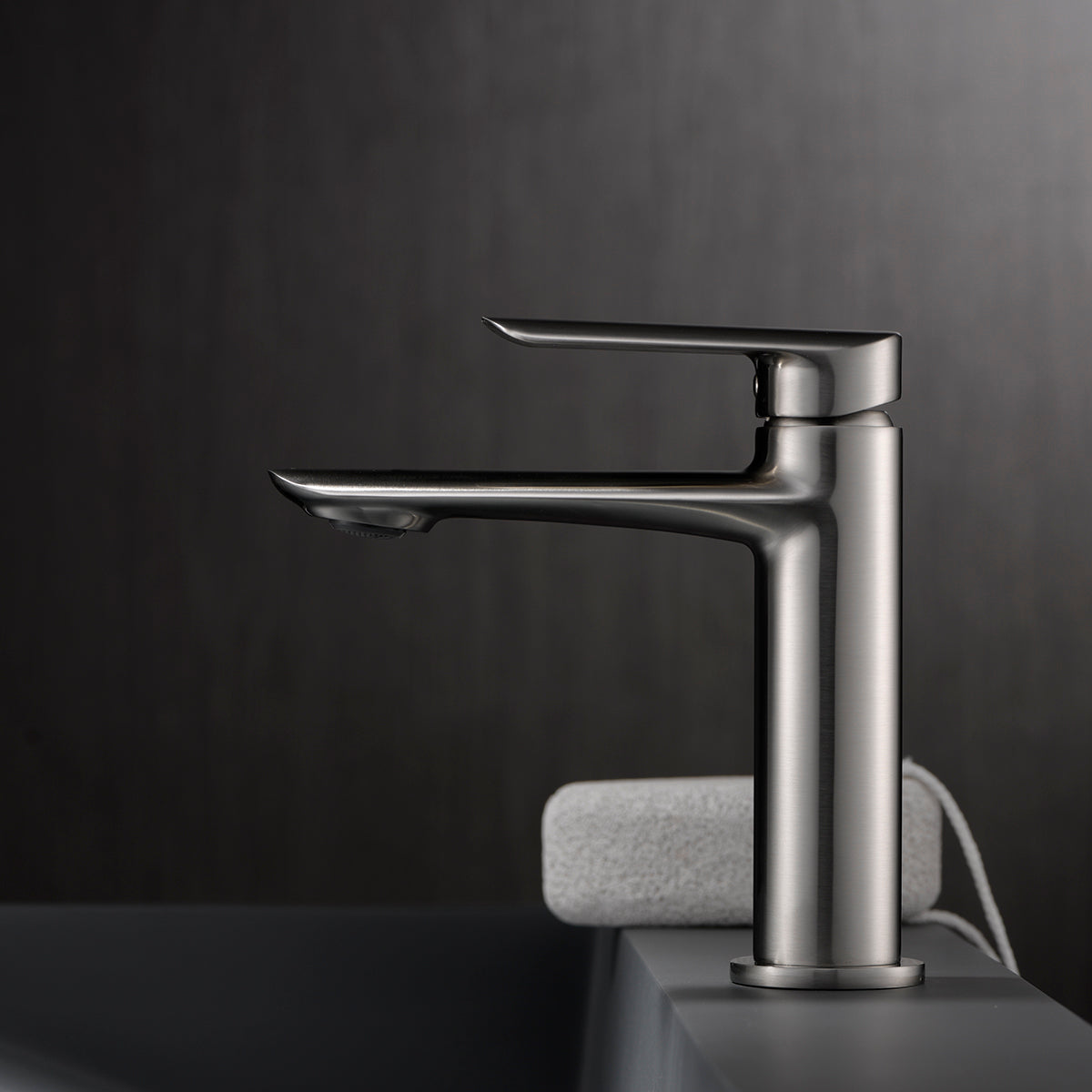 Miscelatore lavabo Ural nikel spazzolato