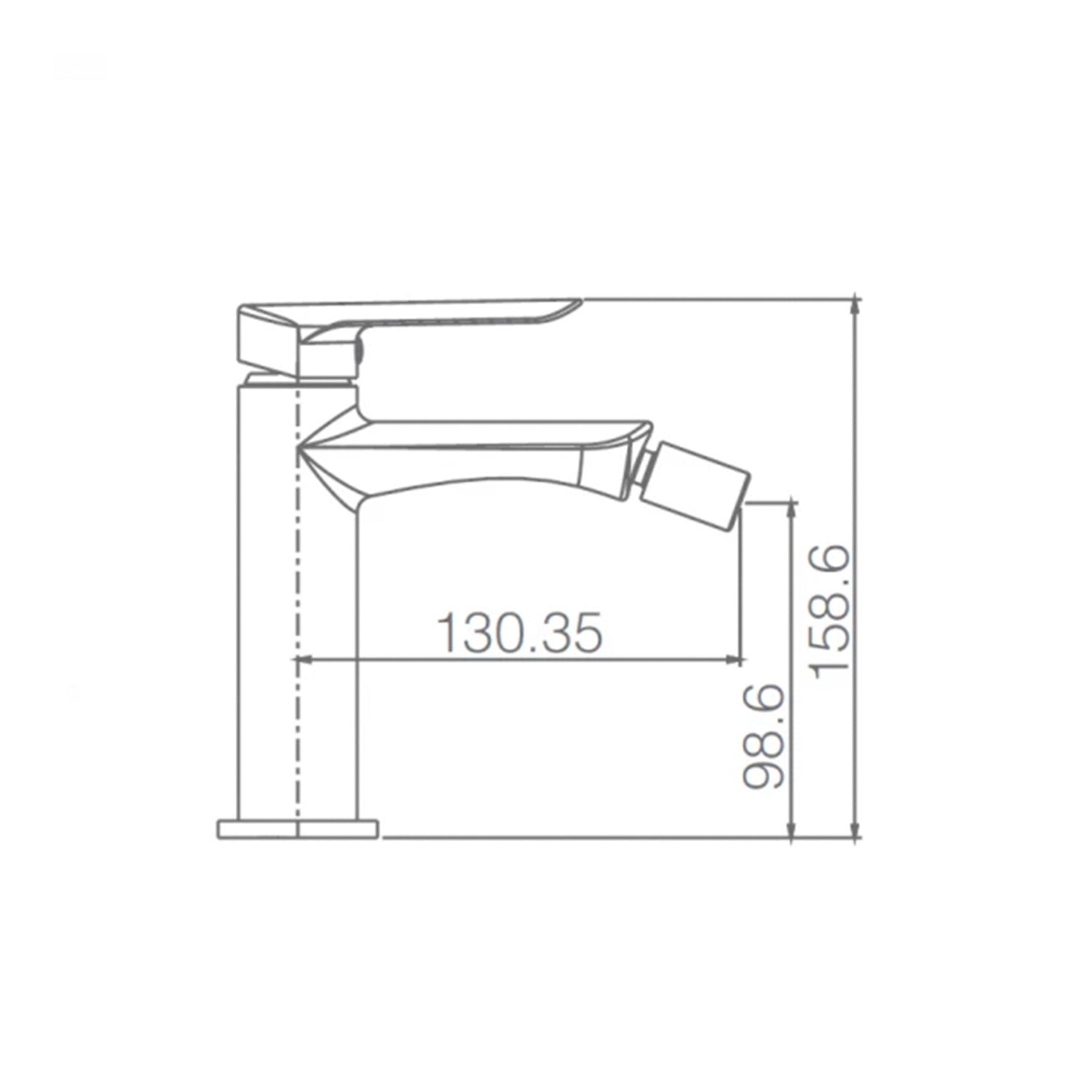 Miscelatore bidet Ural nikel spazzolato
