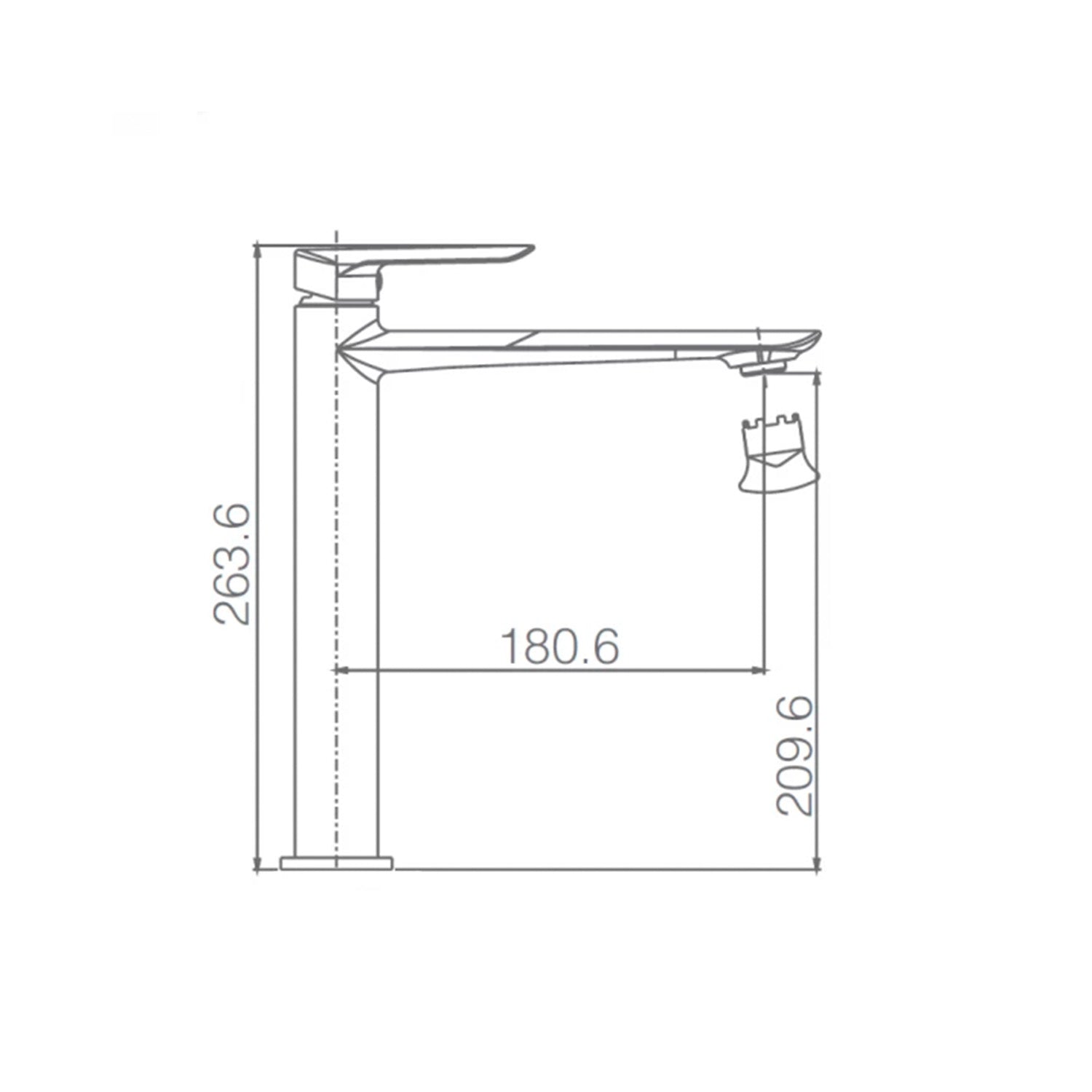 Miscelatore lavabo alto Ural