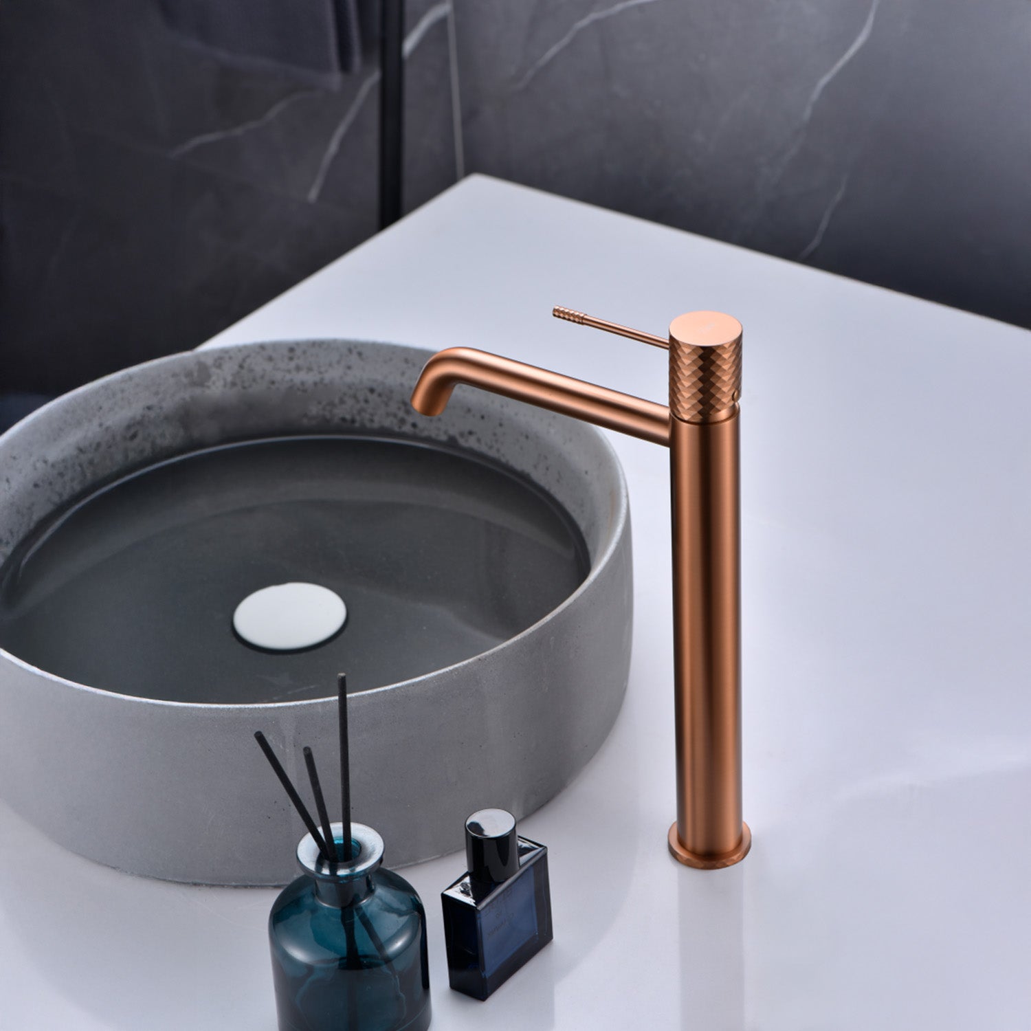 Miscelatore monocomando per lavabo alto