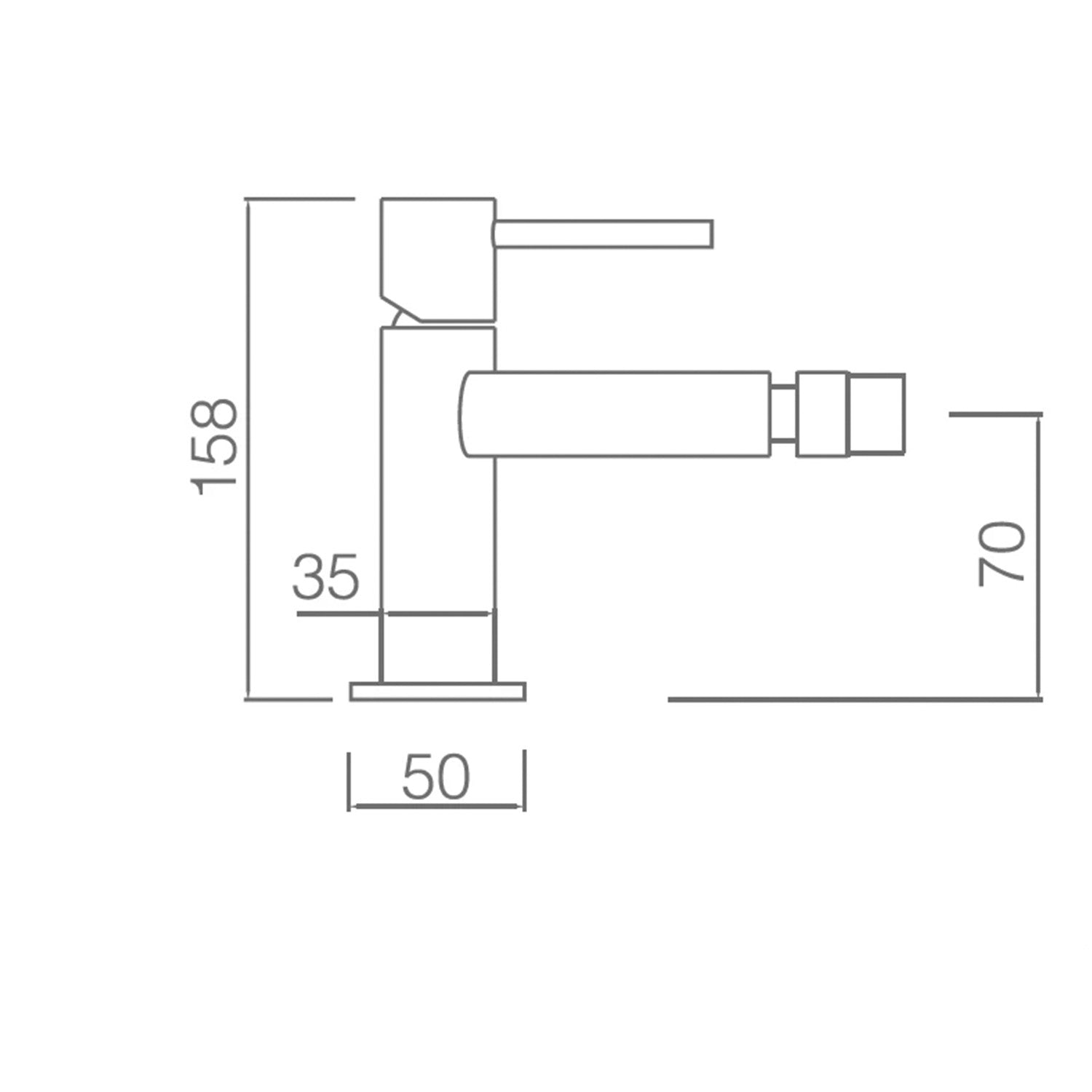 Miscelatore bidet Moscú accaio S316