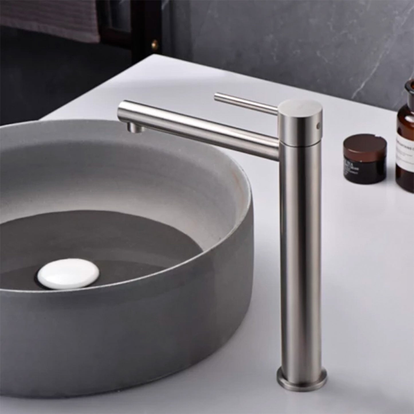 Miscelatore lavabo alto Moscú accaio S31