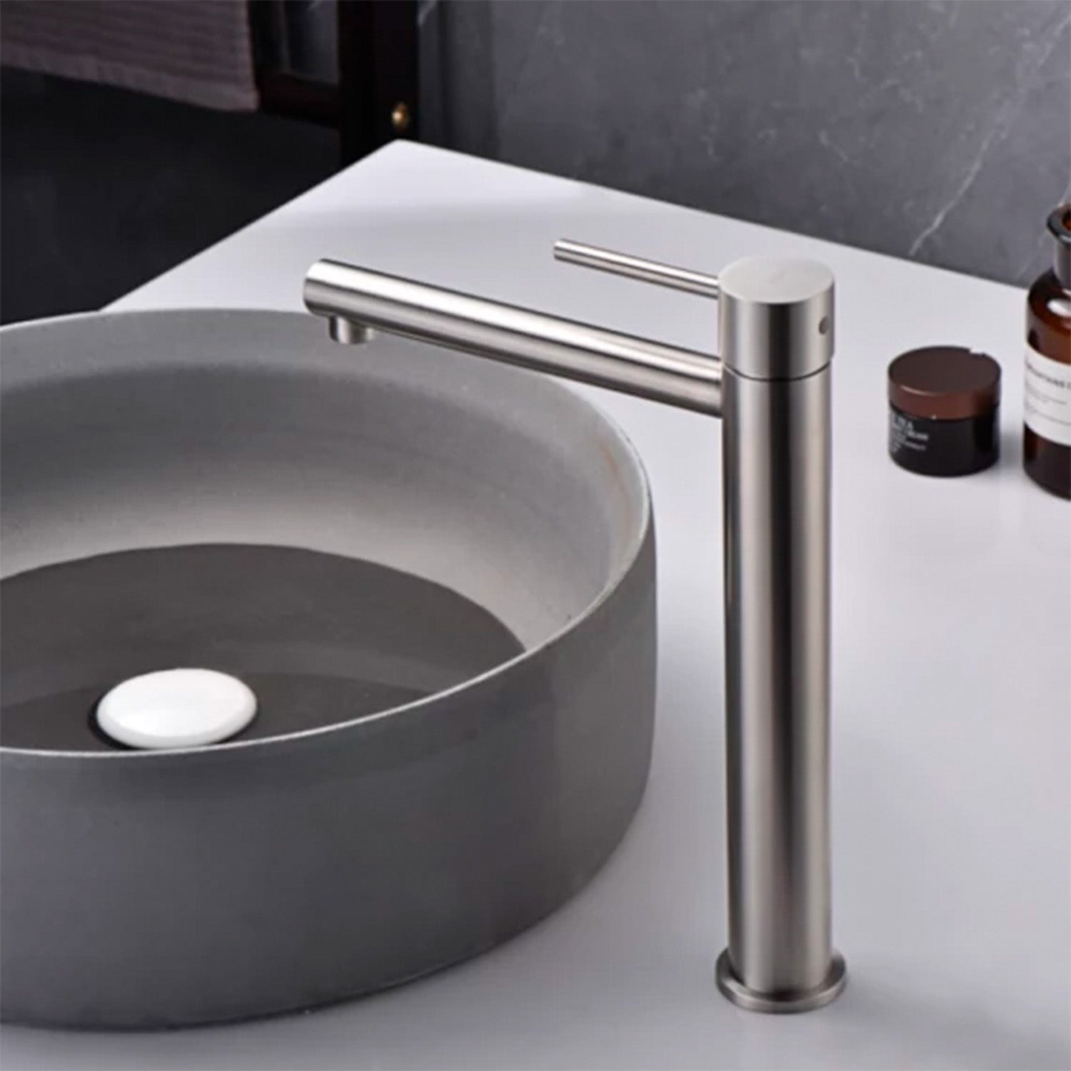 Miscelatore lavabo alto Moscú accaio S31