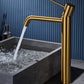Miscelatore lavabo alto Monza oro spazzo