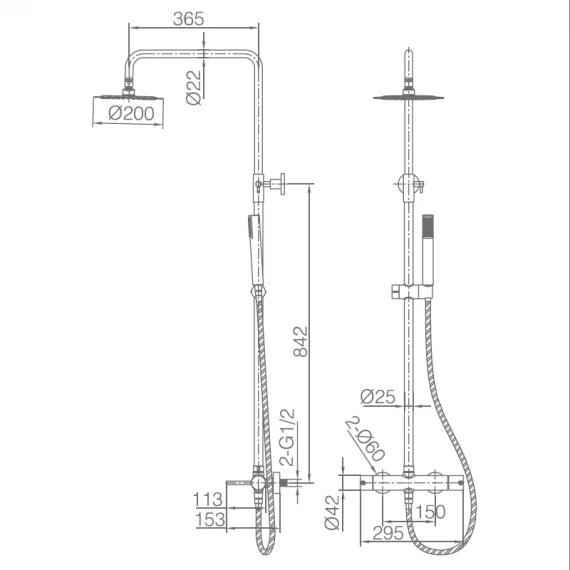 set doccia monza nero opaco qualita design e durata acquista ora
