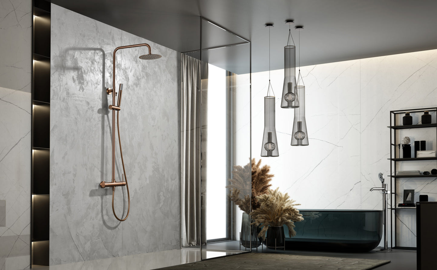 colonna doccia monza oro rosa design elegante qualita top compra ora