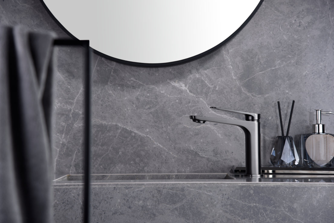 Miscelatore lavabo Nápoles black gun met