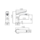 Miscelatore bidet Nápoles black gun meta