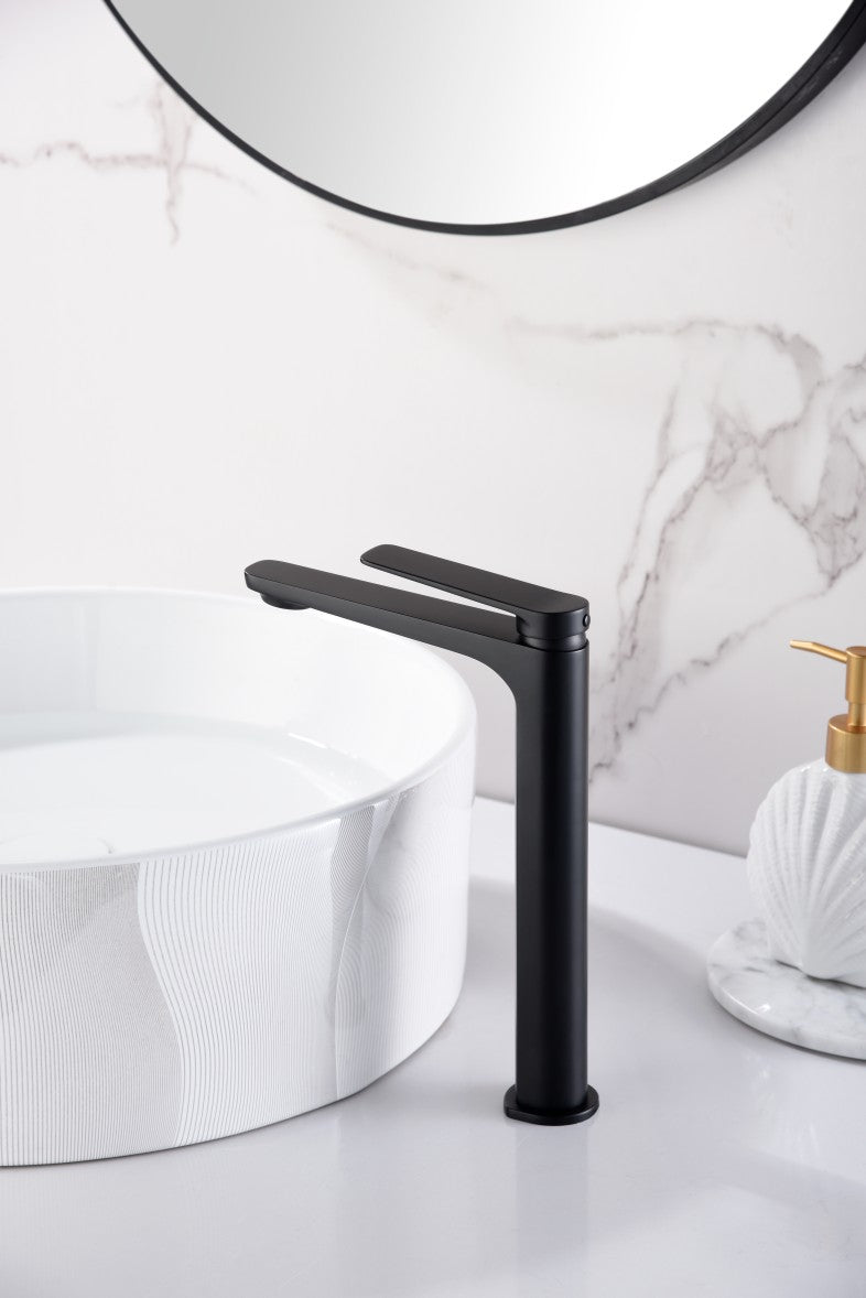 Miscelatore lavabo alto Nápoles nero opa