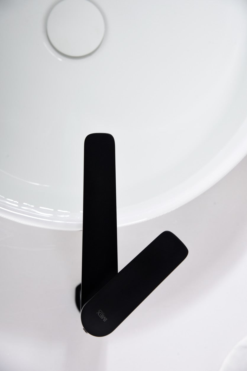 Miscelatore lavabo alto Nápoles nero opa