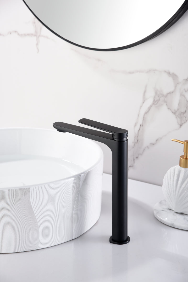 Miscelatore lavabo alto Nápoles nero opa