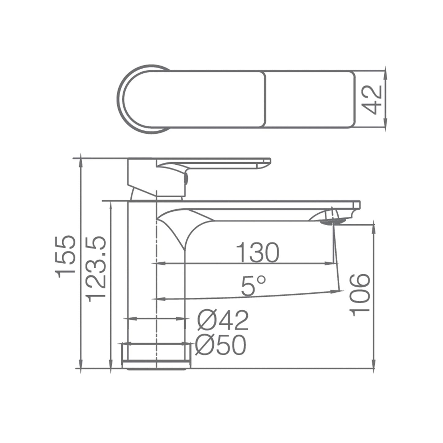 Miscelatore lavabo Saona