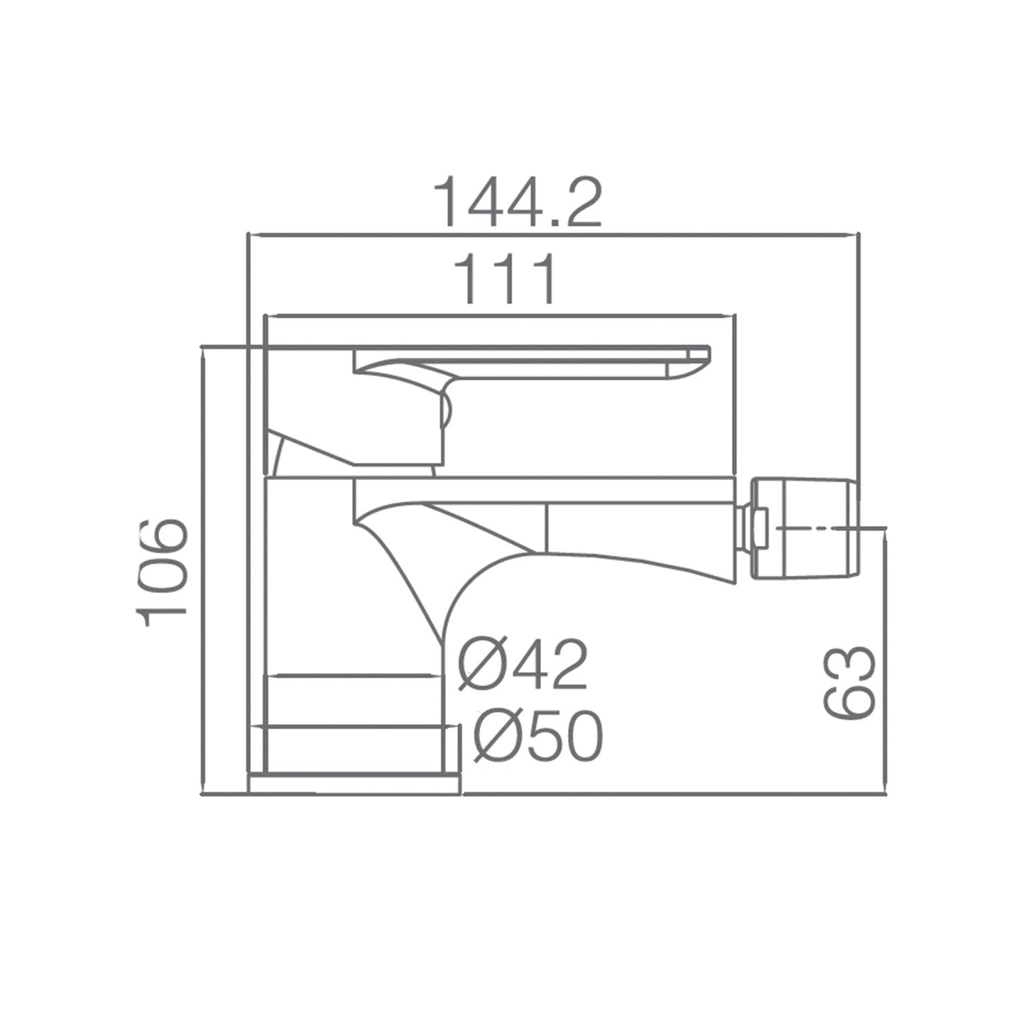 Miscelatore bidet Saona