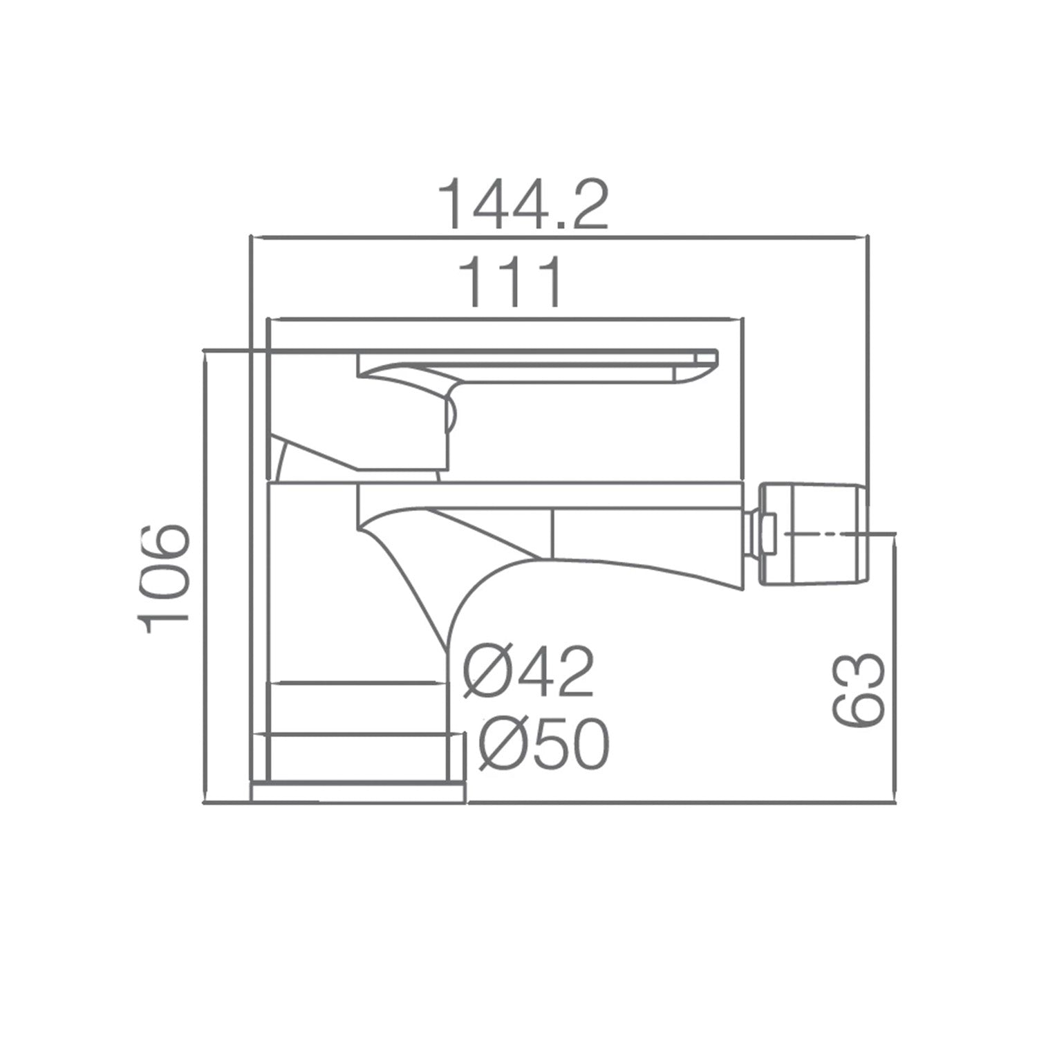Miscelatore bidet Saona