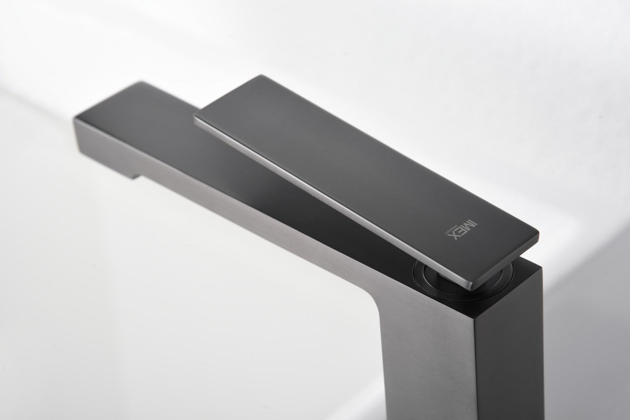 Miscelatore lavabo Pisa black gun metal