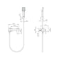 Miscelatore vasca-doccia Pisa black gun