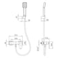 Miscelatore doccia Pisa black gun metal