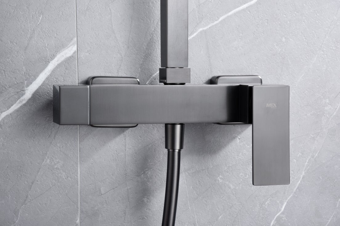 Colonna doccia miscelatore Pisa black gu