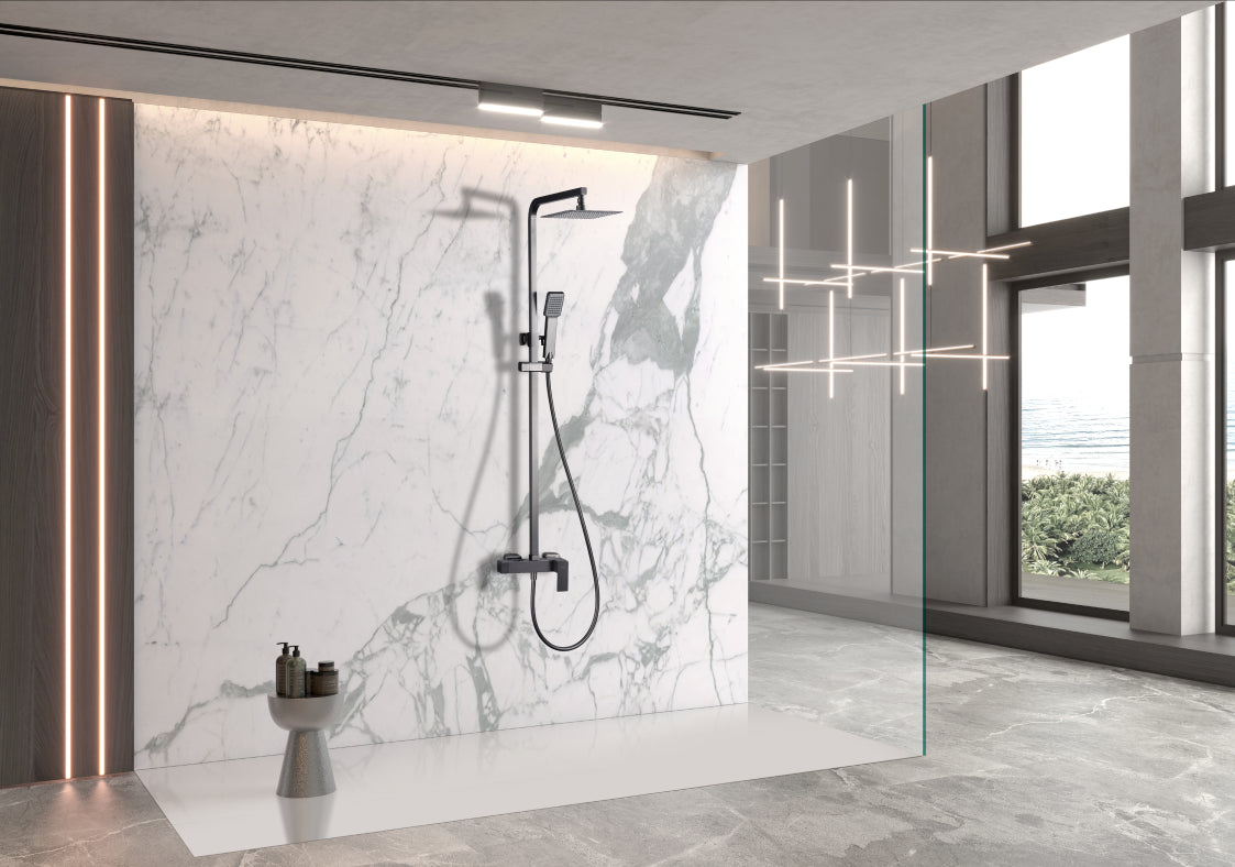 Colonna doccia miscelatore Pisa black gu