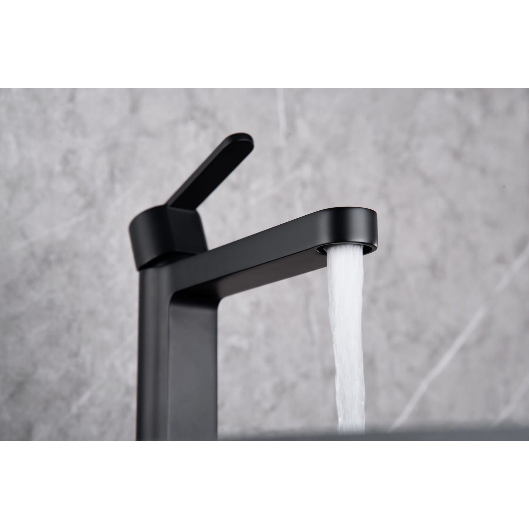Miscelatore lavabo Roma nero opaco