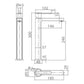 Miscelatore lavabo alto Roma oro spazzol
