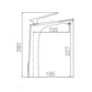 Miscelatore lavabo alto Escocia