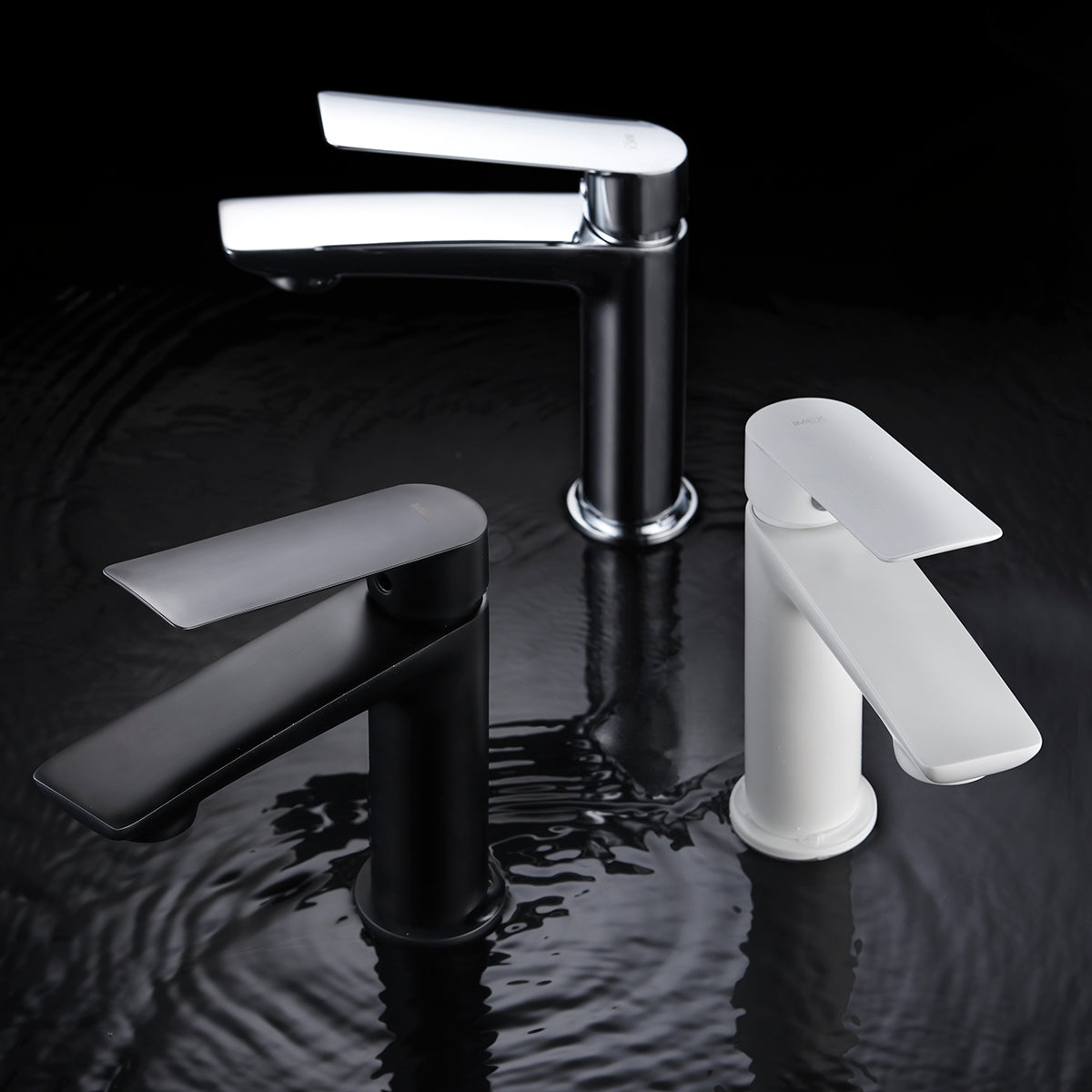 Miscelatore lavabo Luxor bianco opaco