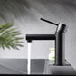 Miscelatore lavabo Milos Stick nero opac