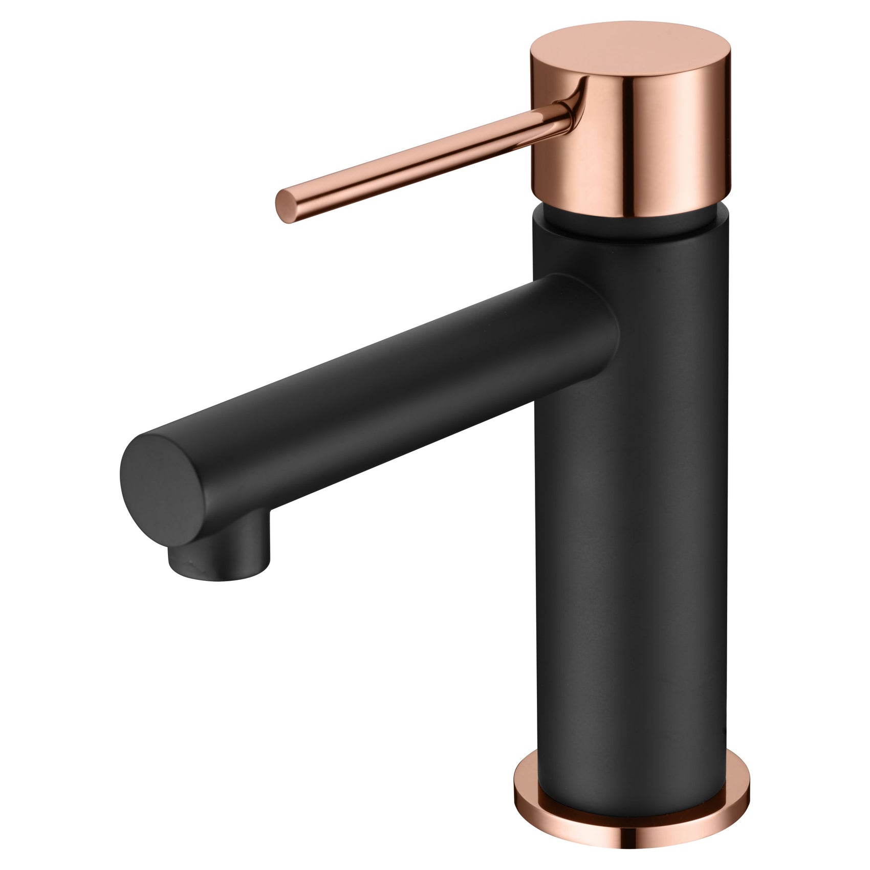 Miscelatore lavabo Milos Stick nero oro