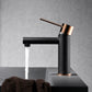 Miscelatore lavabo Milos Stick nero oro