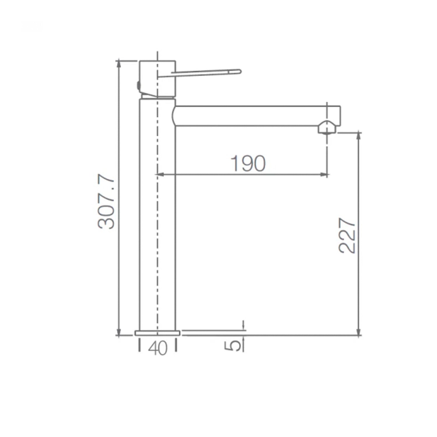 miscelatore lavabo alto milos stick eleganza e qualita super