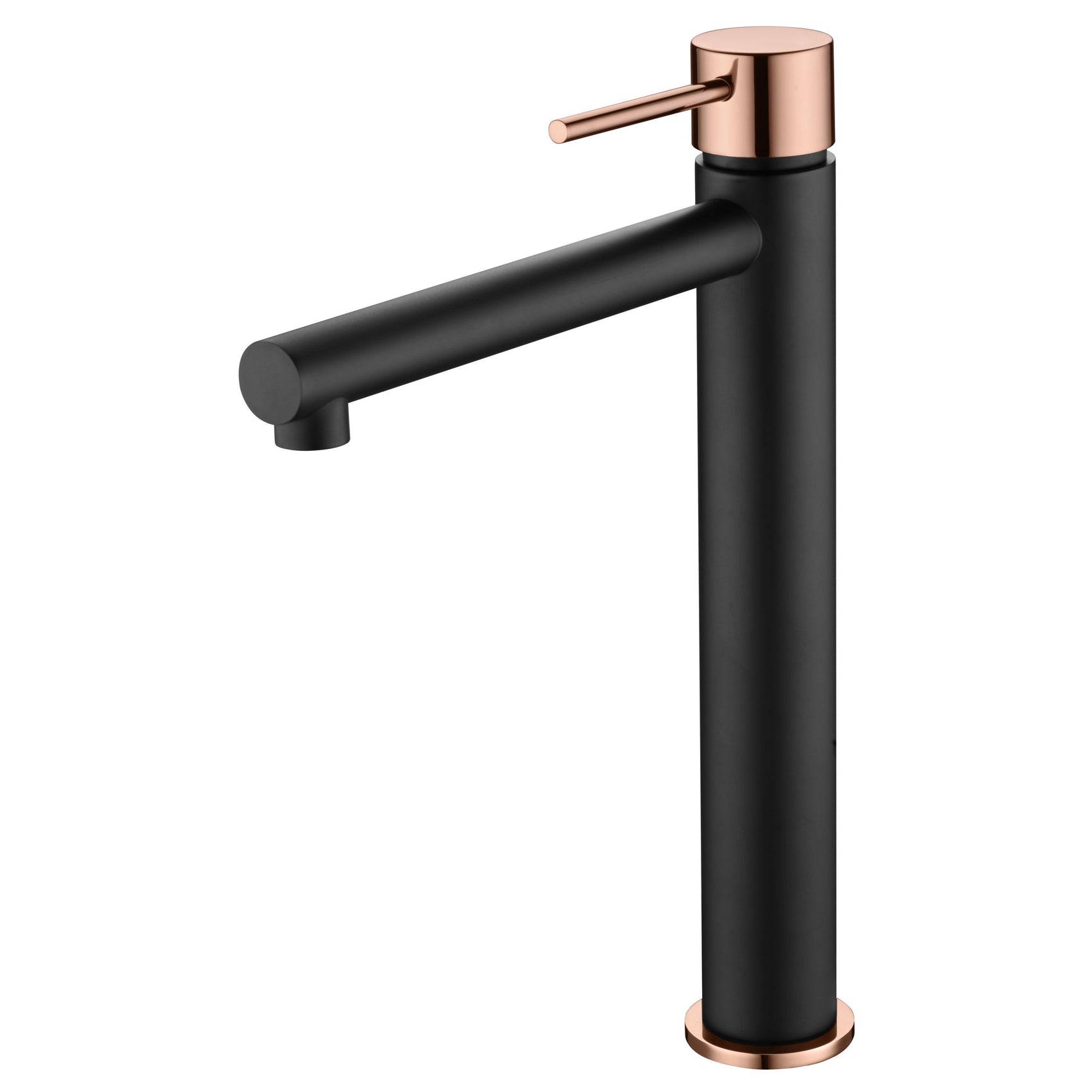 Miscelatore lavabo alto Milos Stick nero