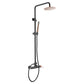 Colonna doccia miscelatore Milos Stick nero oro rosa