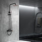 Colonna doccia miscelatore Milos Stick nero oro rosa