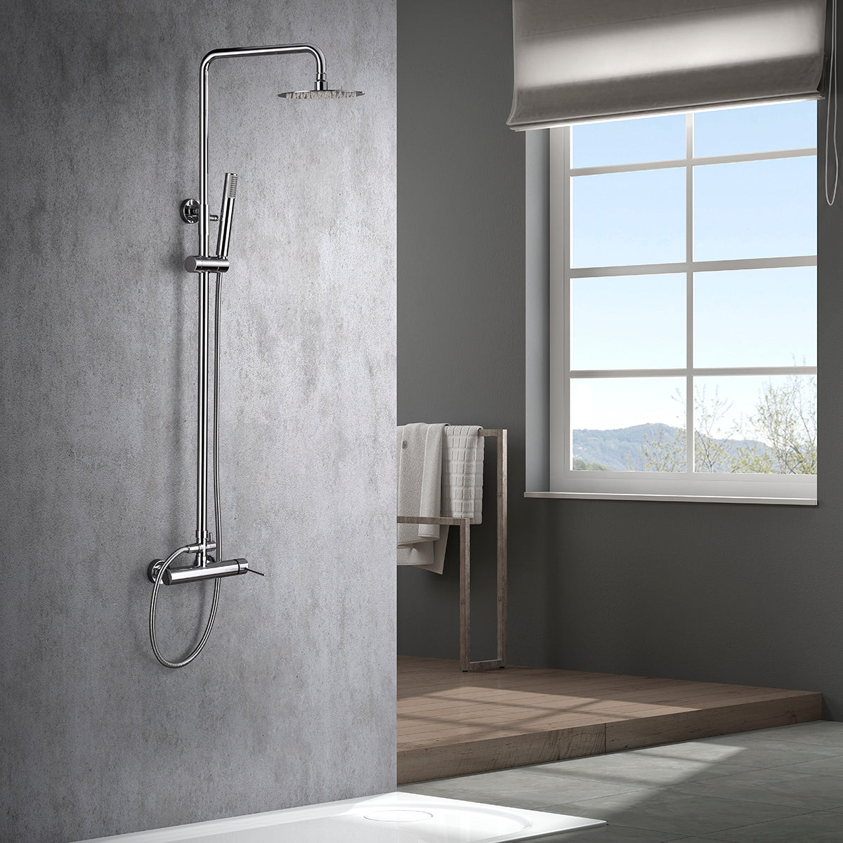 Colonna doccia miscelatore Milos Stick