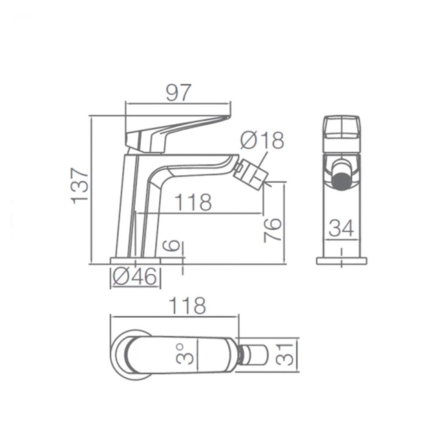 miscelatore bidet imex belgica qualita e design elegante acq