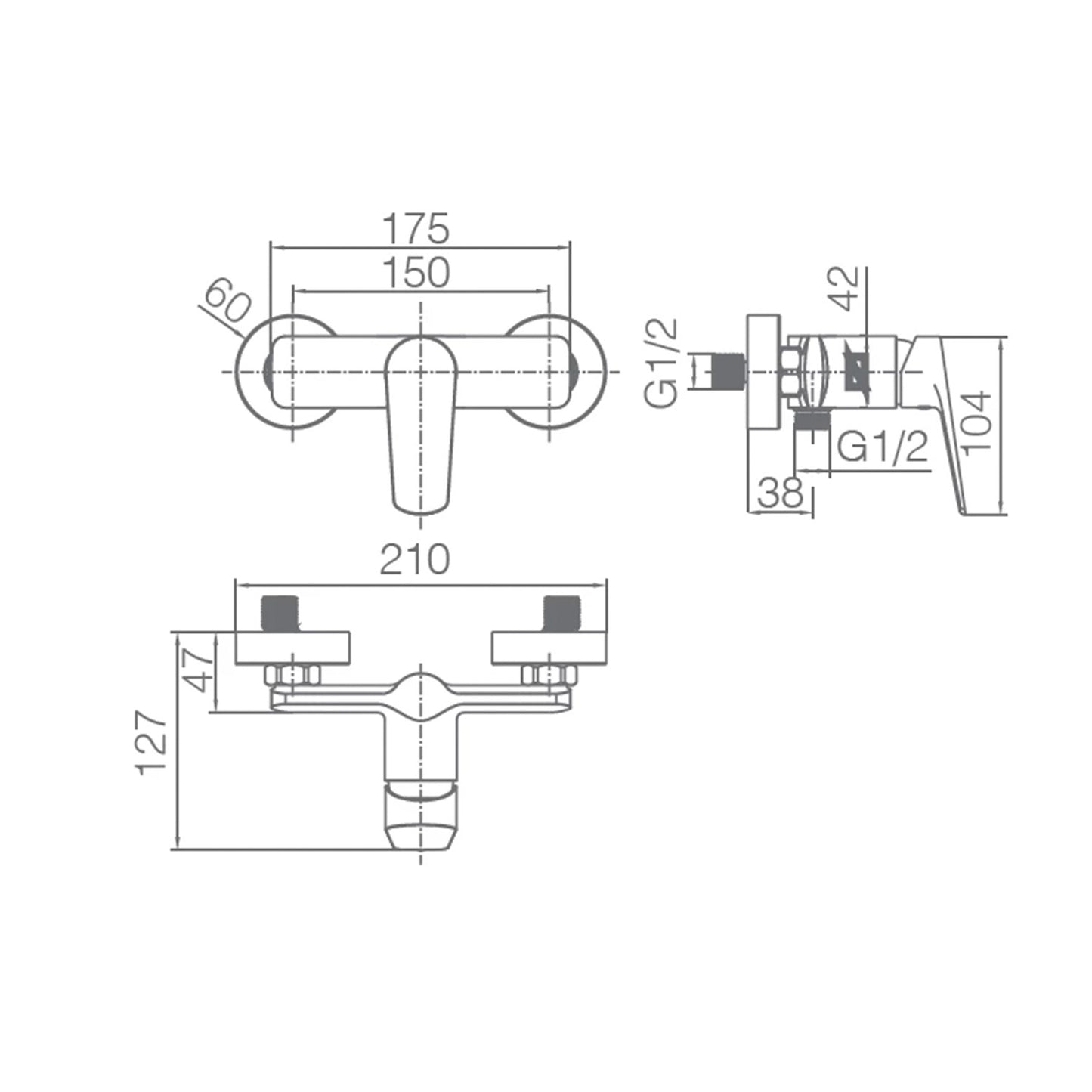 Miscelatore doccia Belgica