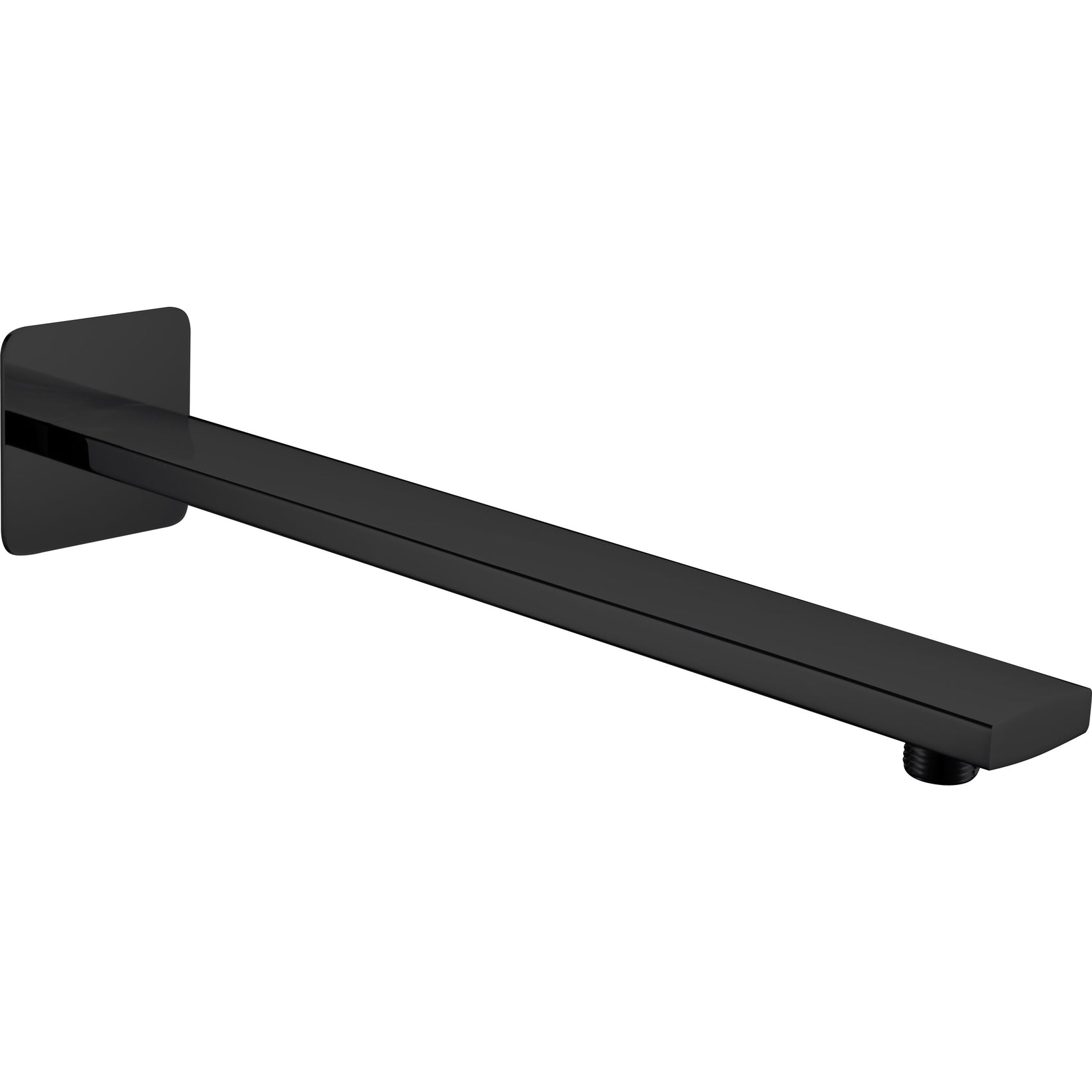 Tubo a muro oval nero opaco