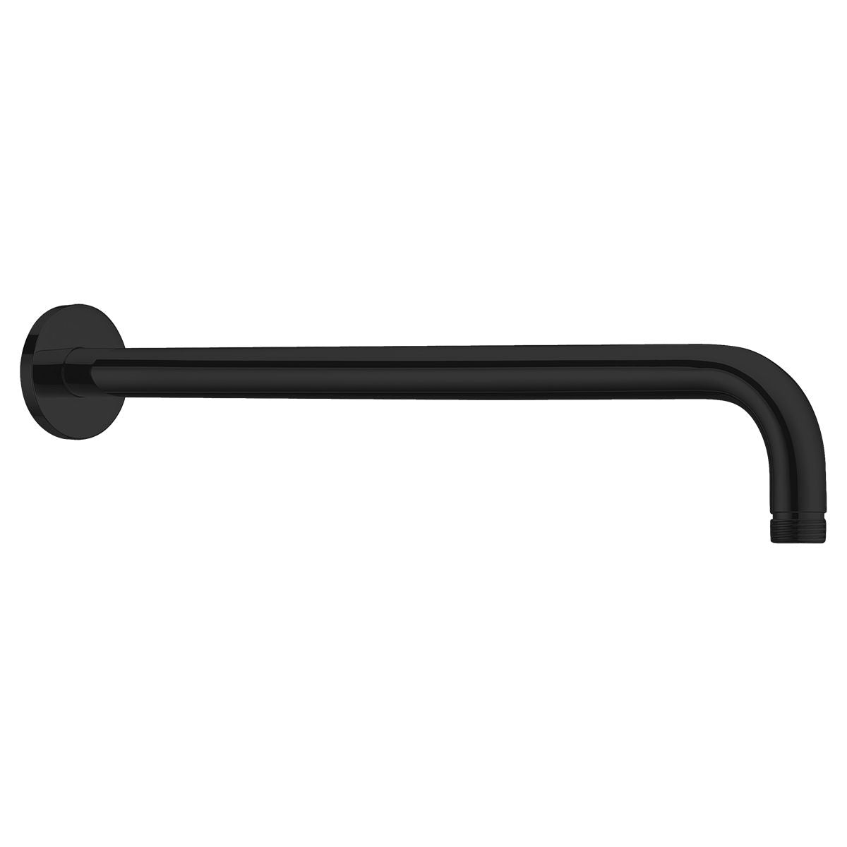 Tubo a muro tondo nero opaco