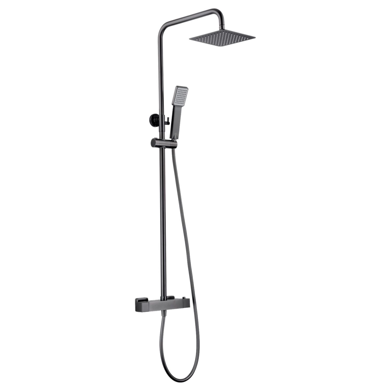 colonna doccia termostatica art black design elegante e dura