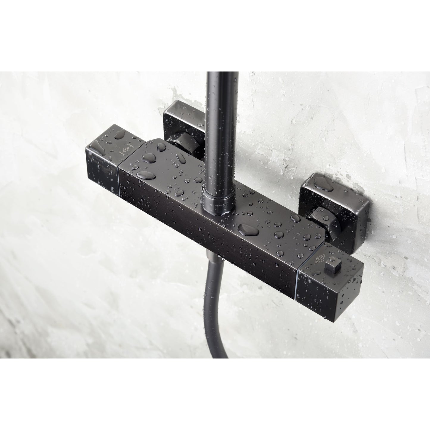 colonna doccia termostatica art black design elegante e dura