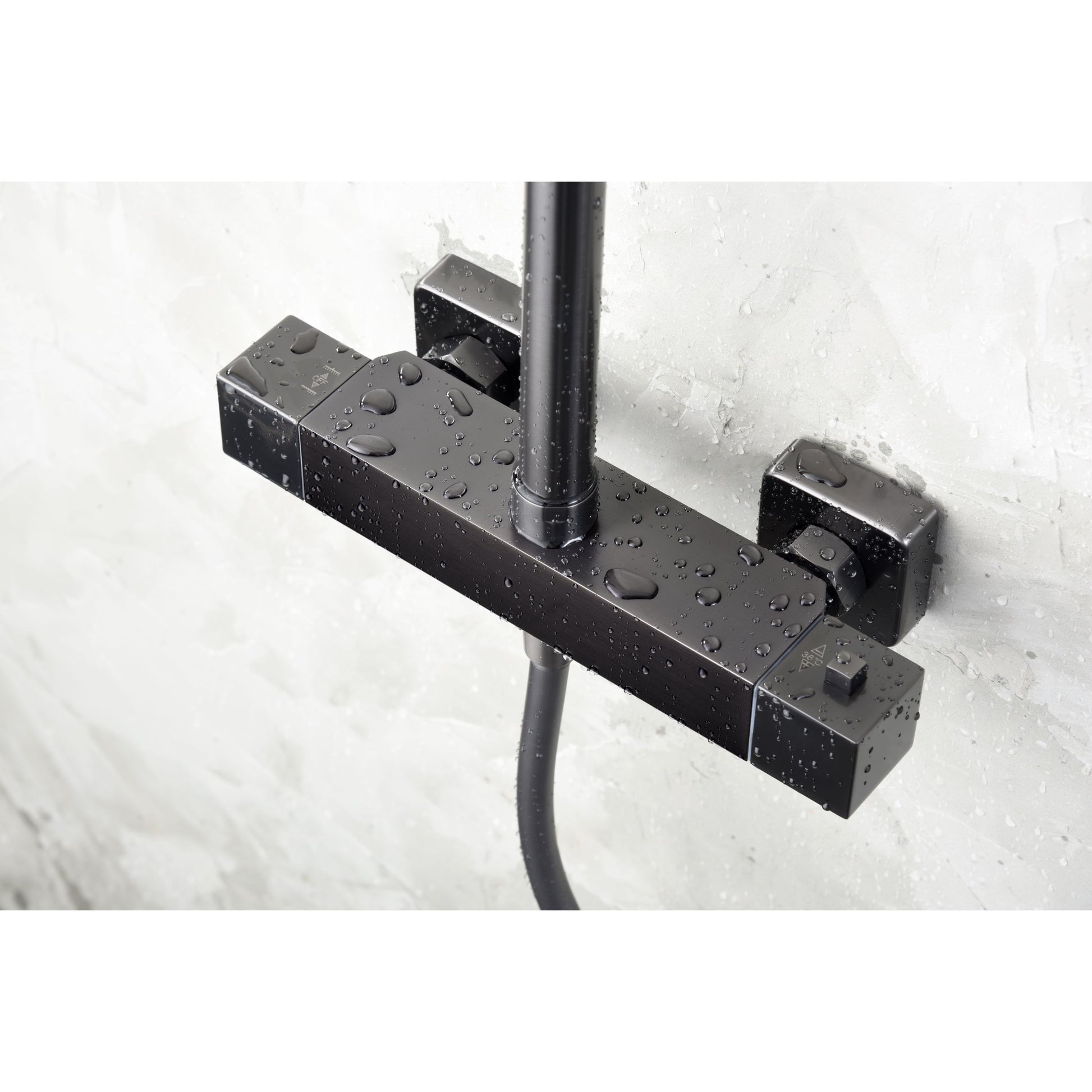 colonna doccia termostatica art black design elegante e dura