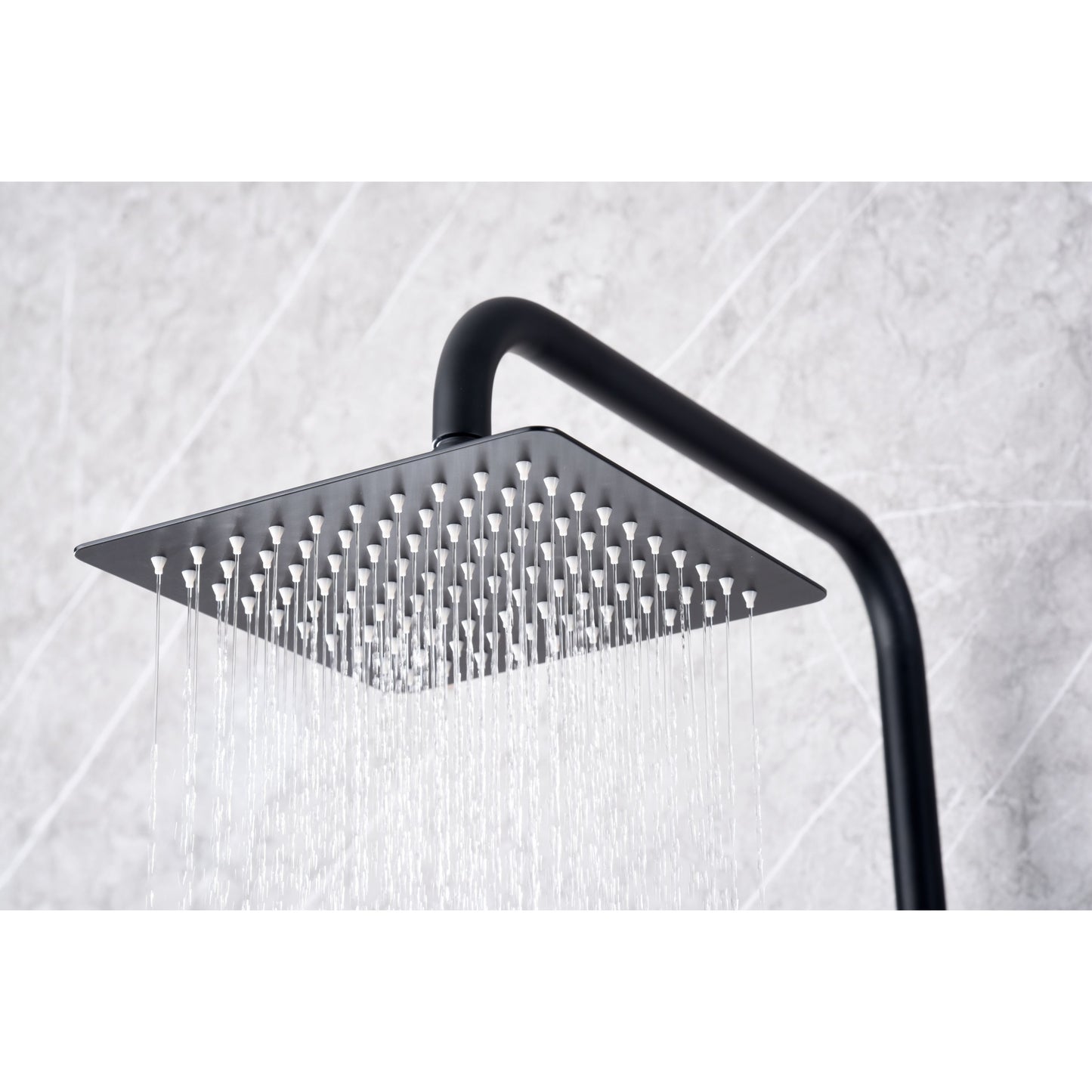 set doccia termostatico art nero opaco design qualita e dura