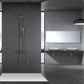 SET DOCCIA TERMOSTATICO BLESS NERO CANNA