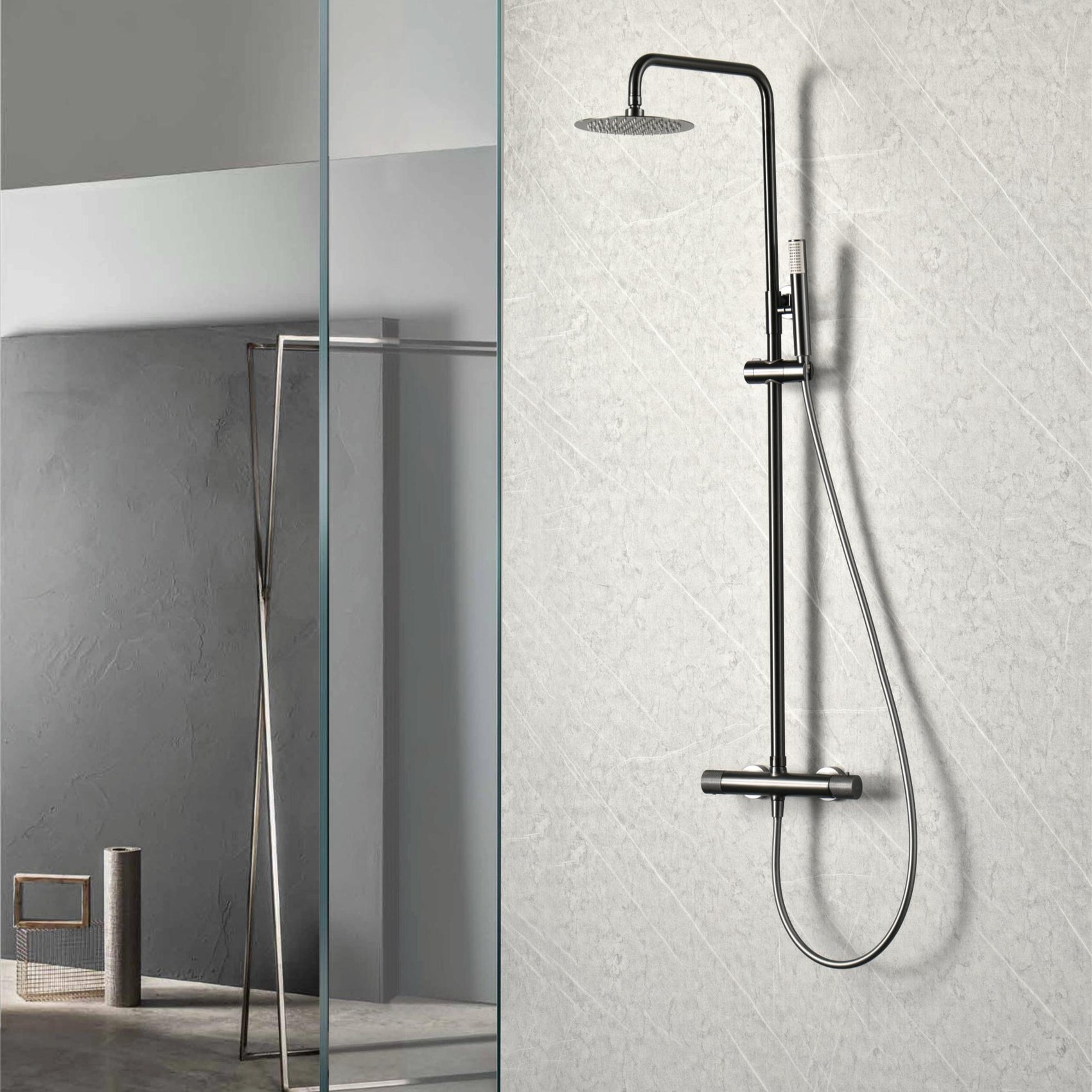 Colonna doccia termostatica canna di fucile serie line