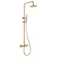 Colonna doccia termostatica serie Line oro spazzolato