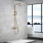 Colonna doccia termostatica serie Line oro spazzolato