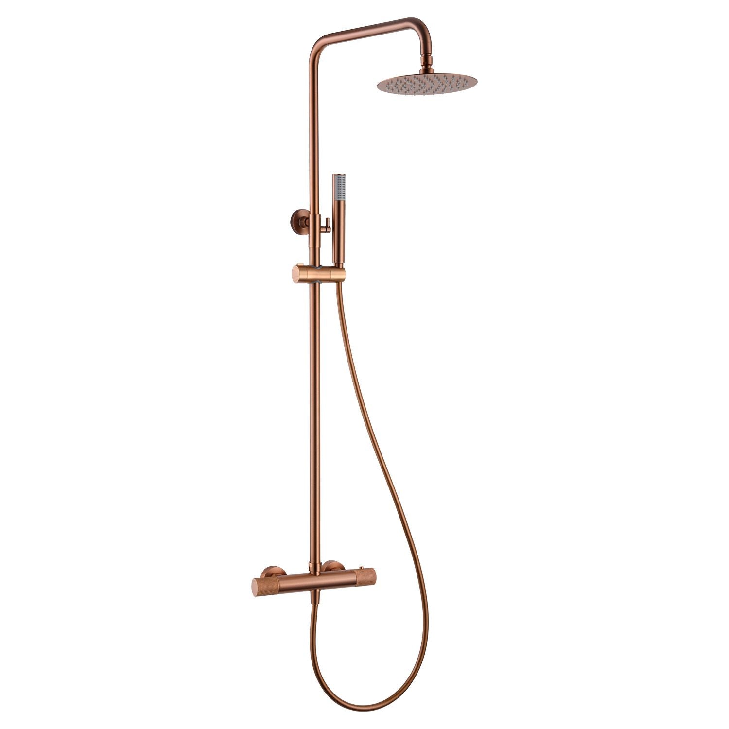 Colonna doccia termostatica oro rosa spazzolato SERIE LINE